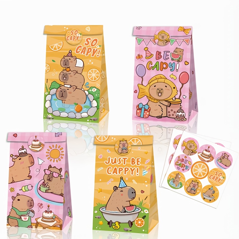 Event Party Box - Sacs à bonbons Capybara, 12/24/48 pièces,