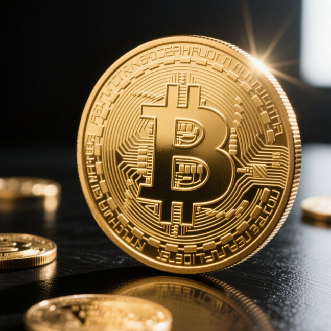 Pièce Bitcoin plaquée or, obje - Event Party avis et prix