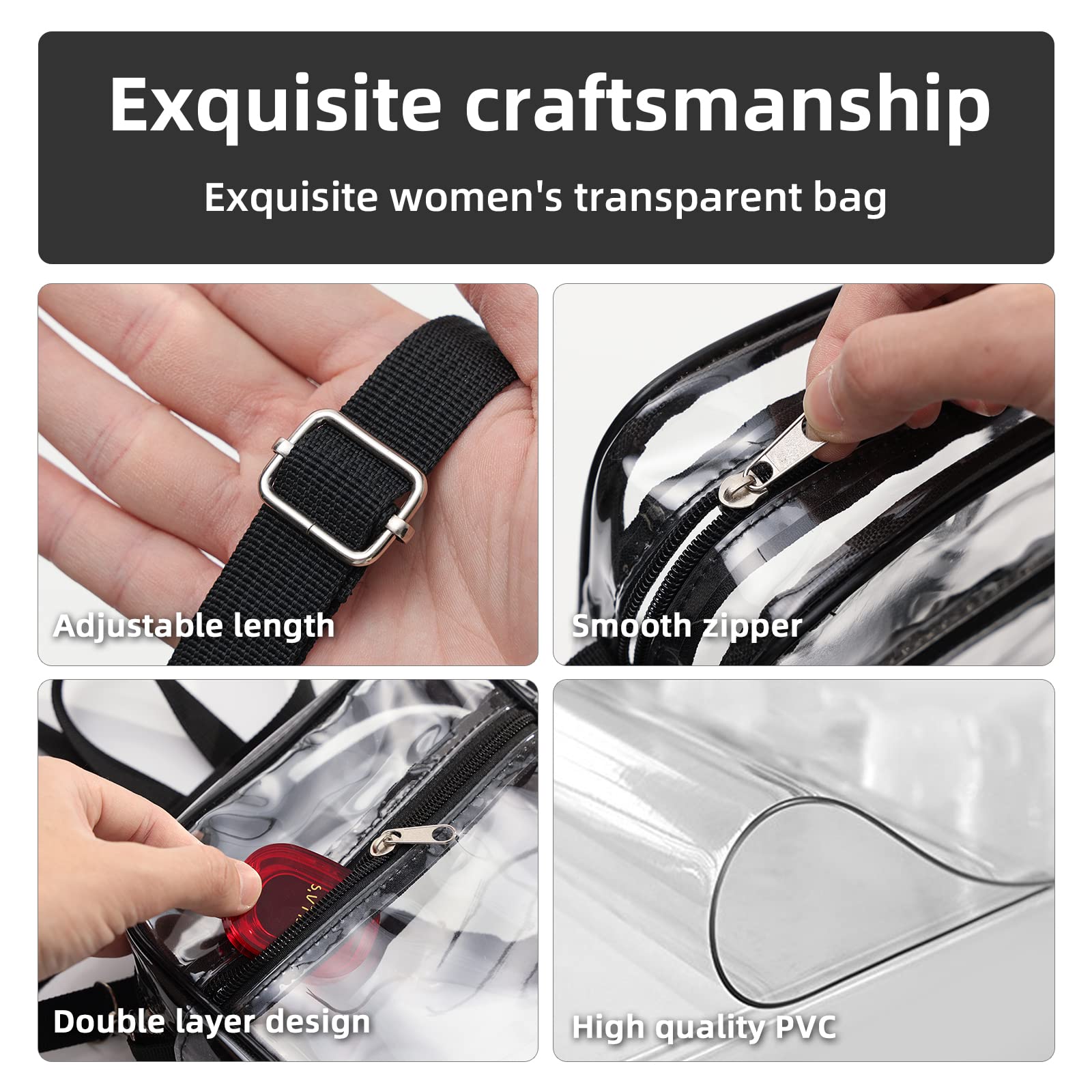 Sac à bandoulière transparent  - Event & Party Supply Photos avis et prix