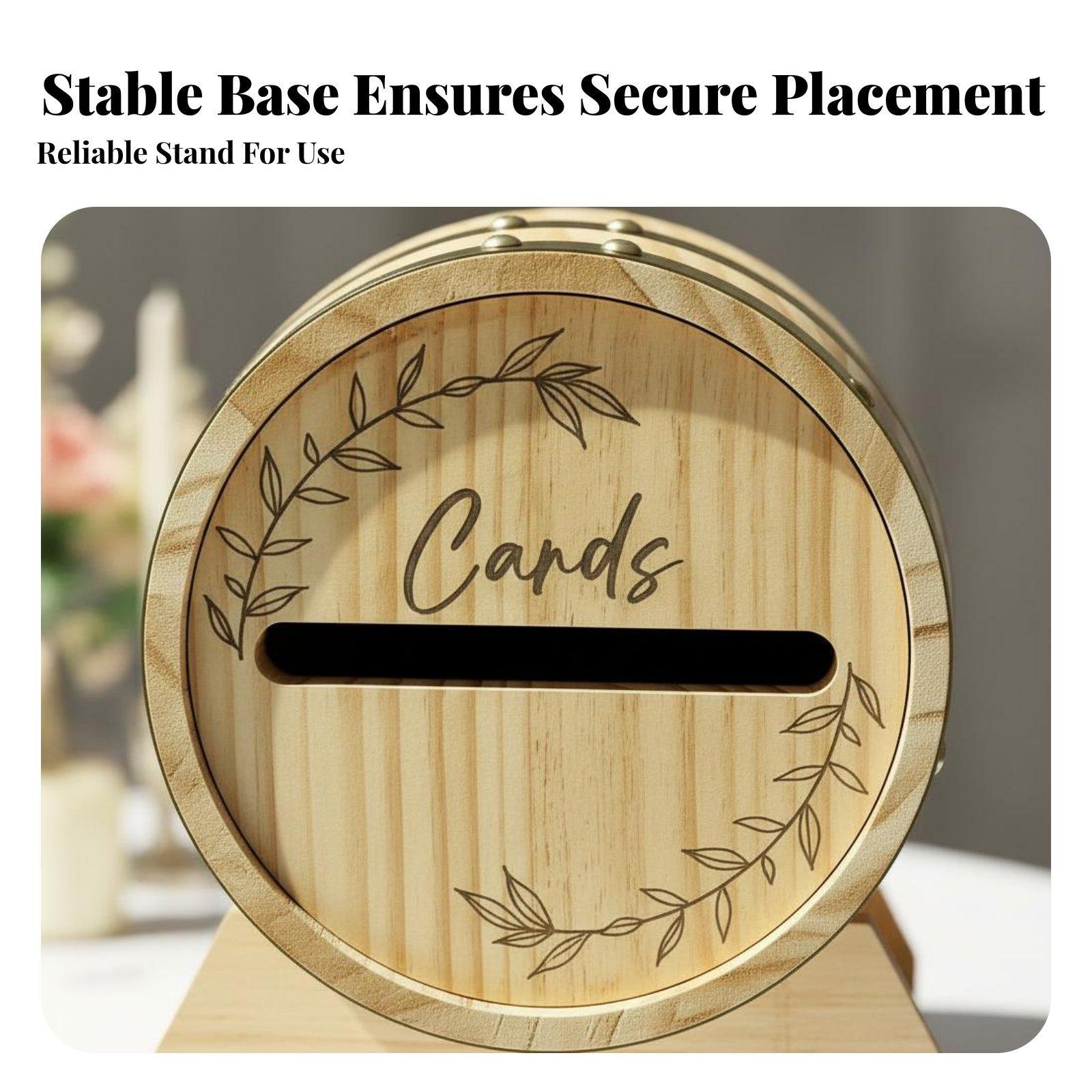 Boîte à cartes rustique en boi - Event Party Box avis et prix